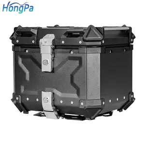 High-end alüminyum motosiklet aksesuarları bagaj üst kutu 28L/36L/45L/55L/65L arka kutu su geçirmez motosiklet kuyruk kutusu