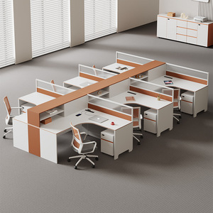 Poste de travail modulaire Saint-Leste avec cloisons pour bureaux financiers - Product Image 1