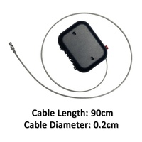Serrure en métal de mot de passe de combinaison escamotable réglable antivol pour le câble de vélo de moto de scooter de bagage de casque de vélo