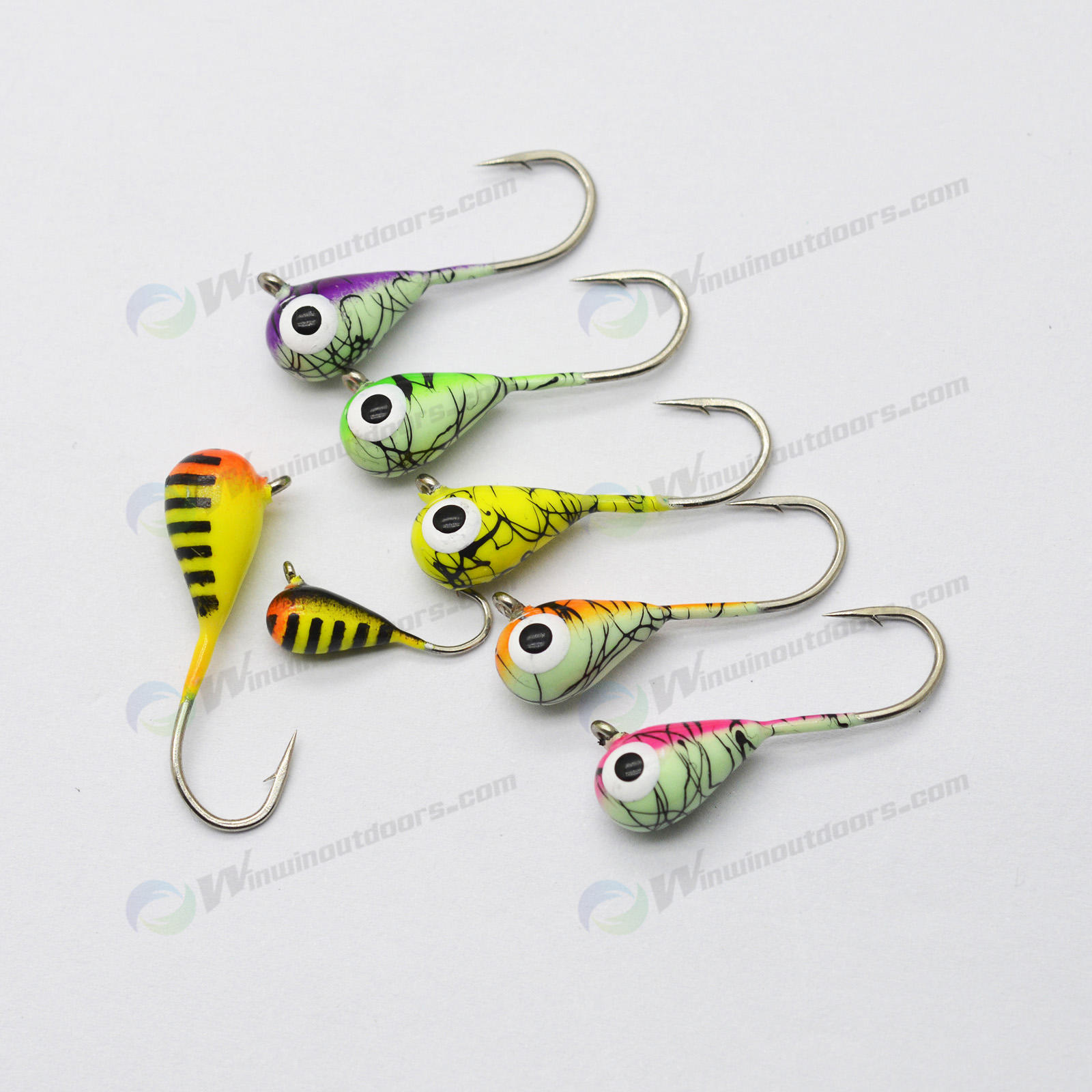 Jig Heads 7mm Tungsten Jig MUUNN 10pcs Ice Fishing Tungsten Jig