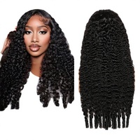 Perruque en cheveux humains vierges bruts 12A, bouclée birmane, avec dentelle frontale HD 13x4 13x6, transparente et sans colle, pour femmes noires, vente en gros
