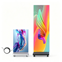 Poster LED Lipat Hemat Daya Kecerahan 1000cd Ukuran 640x1920mm Garansi 2 Tahun untuk Layar Digital Signage Dalam Ruangan