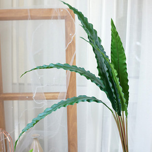 Haute 6 Branches Vert <span class=keywords><strong>Nid</strong></span> <span class=keywords><strong>D</strong></span>'oiseau Fougère Fleurs Artificielles Usine Directe En Gros pour La Maison Photographie Props <span class=keywords><strong>D</strong></span>écor Floral - Product Image 6
