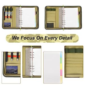 Gangtong JMZ marca ejército militar Padfolio carpeta de anillas con cremallera organizador de cartera cubierta de cuaderno táctico A5 carpeta pequeña OCP - Product Image 2