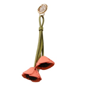 Creative 2026 <b>Summer</b> <b>Decoration</b> Birthday Gift Women Fashion Clothing Accessories Soft PU Leather Pink Flower Handbag Charms - Product Image 5