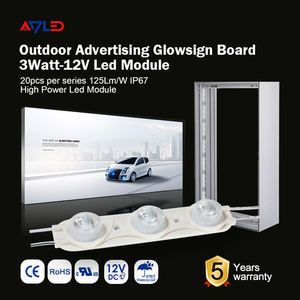 3W 12V DC EdgeLit <b>LED</b> <b>Module</b> High Power 125lm/W for Double Sided Shop Sign Light Box 16x27 Beam 5 Years Warranty IP67 Waterproof - Product Image 4