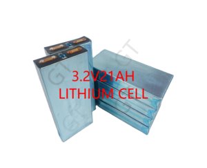 แบตเตอรี่ลิเธียมไอรอนฟอสเฟตเกรด A 21Ah 3.2V แบบแท่งปริซึม ทนอุณหภูมิสูง สำหรับชุดแบตเตอรี่รถยนต์ไฟฟ้า - Product Image 1