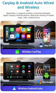 Écran tactile GPS portable de 7 pouces, Carplay, Android Auto, navigation multimédia automobile, lecteur vidéo, caméra de recul - Product Image 6