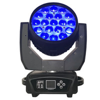 Projecteur LED DMX512 RVBW 19*15W à zoom, à tête mobile, pour DJ, club, concert, fête - Vente chaude