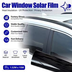 Película para Ventanas de Automóviles PET de 1.52M X 15M, Protección <span class=keywords><strong>Solar</strong></span>, Aislamiento Térmico, Privacidad, Rollo de Película para Tinte de Automóviles - Product Image 1