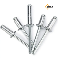 Venta al por mayor de remaches ciegos de extremo abierto de aluminio/acero, remaches ciegos de extremo abierto 4.8X16mm