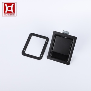 Keyless Recessed Paddle Handle Latch Durable Powder Coated Black Slam Latch for RV Horse Trailer Generator Engine Canopy Door - Product Image 2