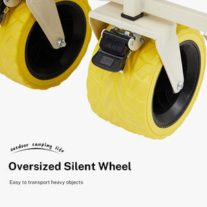 STARRYHEART Portable Heavy Duty Folding Utility Garden <b>Cart</b> All Terrain Beach Wheels 220lbs Weight Capacity OEM Customizable - Product Image 4