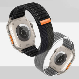สายนาฬิกาไนลอนขายส่งสำหรับ Apple Watch S 10 11 46 มม. Ultra 49 มม. SE 44 มม. 42 มม. 38 มม. สายรัดข้อมือแบบสปอร์ตแบบตะขอเกี่ยว - Product Image 4