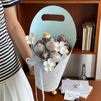 Boîte à fleurs cylindrique avec poignée, emballage personnalisé pour boîtes de Noël, fournitures pour fleuristes, matériaux d'emballage pour banquets