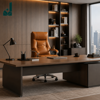Fauteuil de bureau de direction de luxe au design moderne avec repose-pieds, en cuir véritable, hauteur réglable, base en acier, siège pivotant