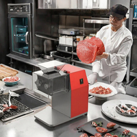Nouvelle machine automatique de découpe de viande pour restaurant et boucherie, en acier inoxydable, lames amovibles, pour trancher et déchiqueter la viande fraîche