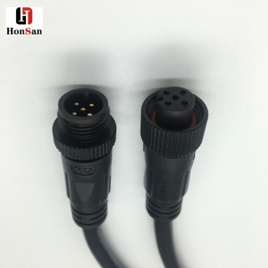 ขั้วต่อวงกลม M12 สายเคเบิลแบบต่อสายไฟเข้ากับแผง 2/3/4/5/6/7/8 ขา แบบตัวเมีย พร้อมชุดสายไฟสำเร็จรูปแบบเปิด - Product Image 1