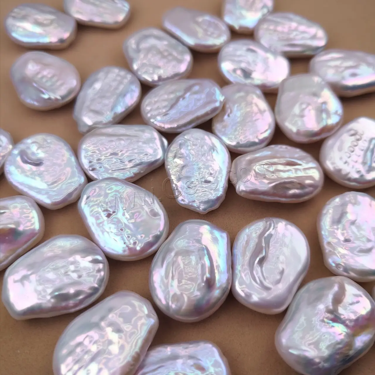 baroque cultured freshwater pearl beads irregular large size 17x21mm 1719940