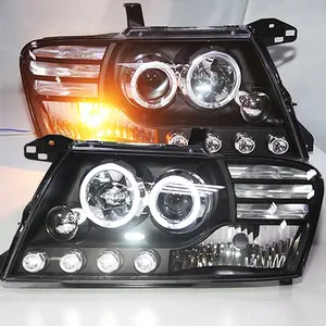 2003-2008年帕杰罗蒙特罗V73 V75 V76 V77 V78 LED天使眼头灯带Bi氙气投影机镜头LF