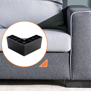 5 Inch Sofa Feet Plastic Feet L-Shaped Black Couch <strong>Legs</strong> with Screws <strong>Chair</strong> Sofa Couch Feet <strong>Replacement</strong> Furniture <strong>Legs</strong> - Product Image 5
