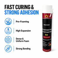 Mousse polyuréthane ignifuge A22 750ml, mousse PU ignifuge B2 en spray pour les projets de protection incendie des bureaux et des résidences