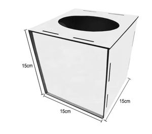 Boîte à mouchoirs à sublimation <span class=keywords><strong>personnalisée</strong></span> Qualisub Boîte à mouchoirs en MDF vierge de 3mm pour la décoration de la maison par sublimation Boîte à mouchoirs - Product Image 4