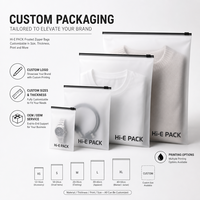 Sacs d'emballage personnalisés pour vêtements, imperméables, sacs d'emballage mats pour vêtements, sacs en polyéthylène avec impression de logo