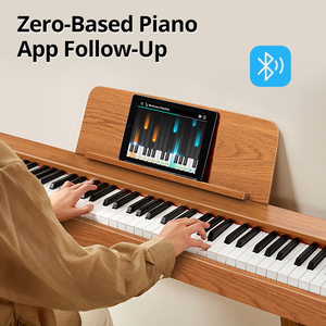 TERENCE P37 Professional 88-Key Upright Digital Piano Hammer Action <b>Keyboard</b> with 3-Pedal Home Piano CE PSE Certified - Product Image 2