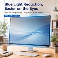 Filtre de confidentialité pour écran 32 pouces 16:9, film PET anti-espion, anti-lumière bleue, anti-reflets pour écran LCD PC, directement de l'usine