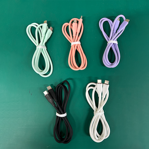 Prix de gros 3A 60W USB C 1M 2M Silicone Macaron Type C Câble de données de charge rapide pour Samsung Huawei - Product Image 5