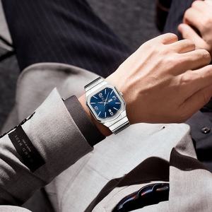 Reloj Reward Square Week para Hombre, Correa de Acero Sólido Simple con Cierre de Mariposa, Modelo RD613377M, Reloj Masculino - Product Image 3