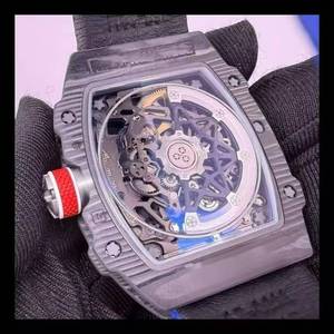 Reloj de pulsera automático de lujo con movimiento de titanio ultrafino de 7.8 mm NTPT, Mile RM67-02 skeleton RM para hombre. - Product Image 4