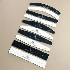 Lima de Uñas Premium de Doble Cara OEM/ODM, Grano 100/180, Esponja de Papel de Lija de Colores para Pulir, Logotipo Personalizado, Venta al por Mayor - Product Image 2