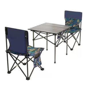 <span class=keywords><strong>Set</strong></span> Leggero e Moderno di Sedia e Tavolo Pieghevoli per Campeggio e Picnic, Arredamento Portatile per Esterni - Product Image 1
