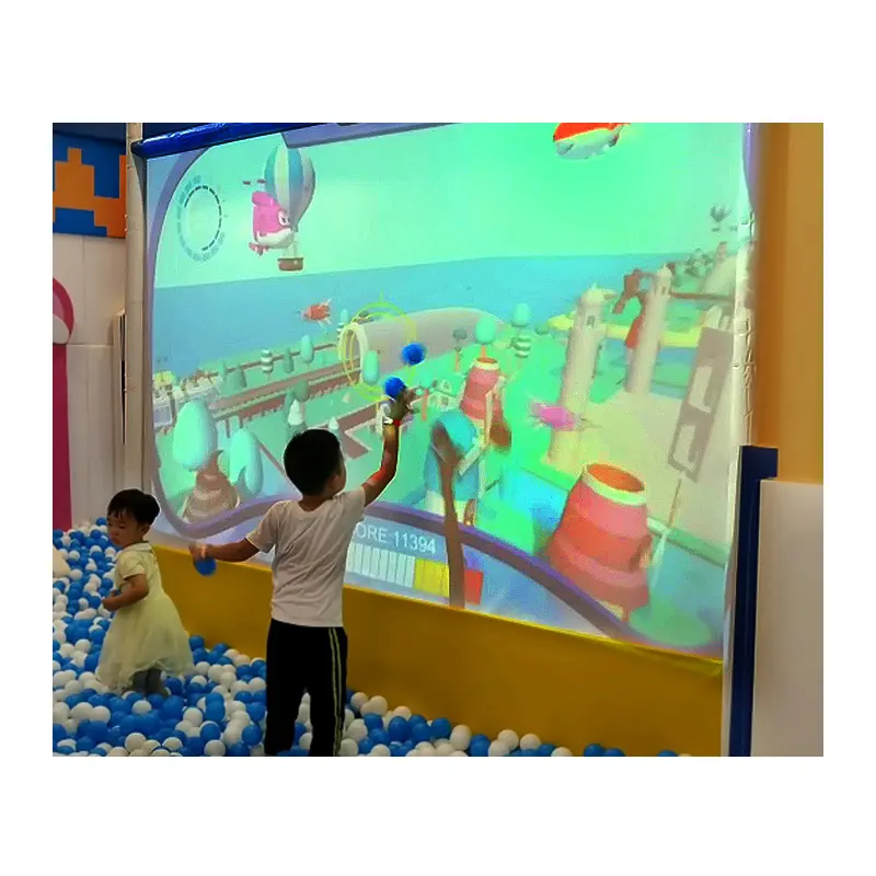 wall projection game system children games wall projection 3D video display wall interactive projection