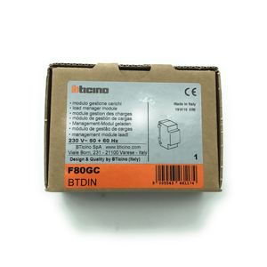 Módulo de Gestión de Carga Bticino F80GC 230V 50Hz para Montaje en Riel DIN, Gris, Uso Doméstico - Product Image 2