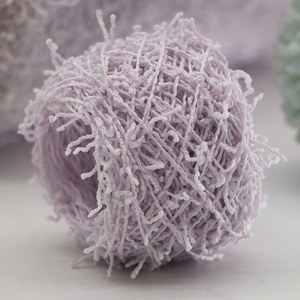 Hilo de poliéster 100% de 5.8NM, tipo <span class=keywords><strong>coleta</strong></span>, rizado, para tejer suéteres, bufandas, gorros, prendas de vestir, materia prima textil - Product Image 2