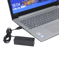 Lector de Tarjetas Magnéticas de Banda Magnética Mini 123 FUWEI MSR90 con Interfaz USB OTG RS232, Material ABS, Protocolo ISO7811, 13.56MHz