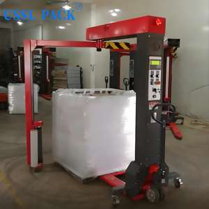 Xt-4512 automatico braccio rotante manuale Pallet pellicola avvolgitrice per bevande alimentari tessuti imballaggio legno motore cuscinetto nucleo - Product Image 3