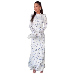 Abito lungo Slim Fit primavera dolce e floreale fresco - Product Image 1