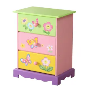 Conception populaire et Qualité des Enfants En Bois Fée <span class=keywords><strong>3</strong></span> <span class=keywords><strong>tiroirs</strong></span> armoire enfants meubles Tiroir Armoire - Product Image 1