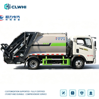 Nouveau camion à ordures compacteur arrière Howo 4x2 6M³ 150HP Euro 6, mini camions à ordures, camion compacteur de déchets Howo
