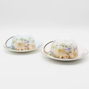 Trung Quốc chất lượng retro phong cách Hoàng Gia Xương Trung Quốc Tea Cup và chiếc đĩa để bán