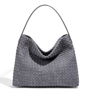 Exclusivo para <span class=keywords><strong>AliExpress</strong></span>, Bolso de <span class=keywords><strong>Mujer</strong></span> de Gran Capacidad, Tejido y de Gamuza Vintage, Bolso Tote de Moda, Bolso de Hombro Único - Product Image 6