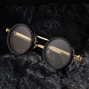 Lunettes <span class=keywords><strong>de</strong></span> soleil rétro steampunk pour hommes et femmes ND 9 Stop Rotary réglables polarisées UV400 avec verres anti-éblouissement - Product Image 2