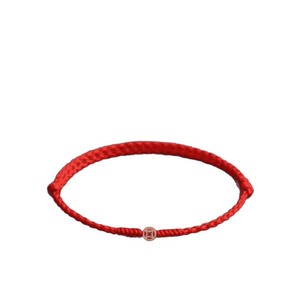 Pulsera Unisex de Cuerda Roja Étnica con Moneda de Oro de la <span class=keywords><strong>Suerte</strong></span> China y Hierro para Regalo - Product Image 5