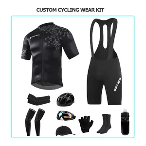 Prix usine personnalisé maillot de cyclisme hommes à manches courtes blanc pur tissu italien Aero cyclisme maillot ensemble combinaison de vitesse