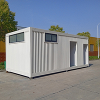 Maison conteneur modulaire préfabriquée en kit avec porte en acier et fenêtres en aluminium, installation rapide, certifiée ISO9001, pour petit bureau ou centre commercial