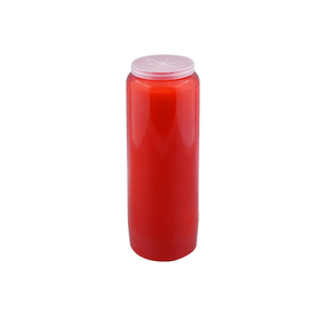 White <b>Red</b> Grave <b>Candles</b> Vegan Cruelty-Free Plant-Based Natural Eco-Friendly Pillar Oil <b>Candles</b> - Product Image 2
